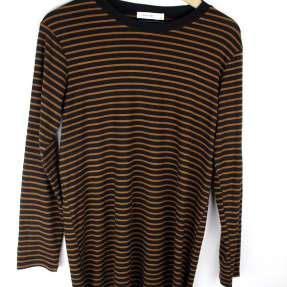 Mod Ref Black & Red Long Sleeve Striped Blouse - Picture 3 of 6
